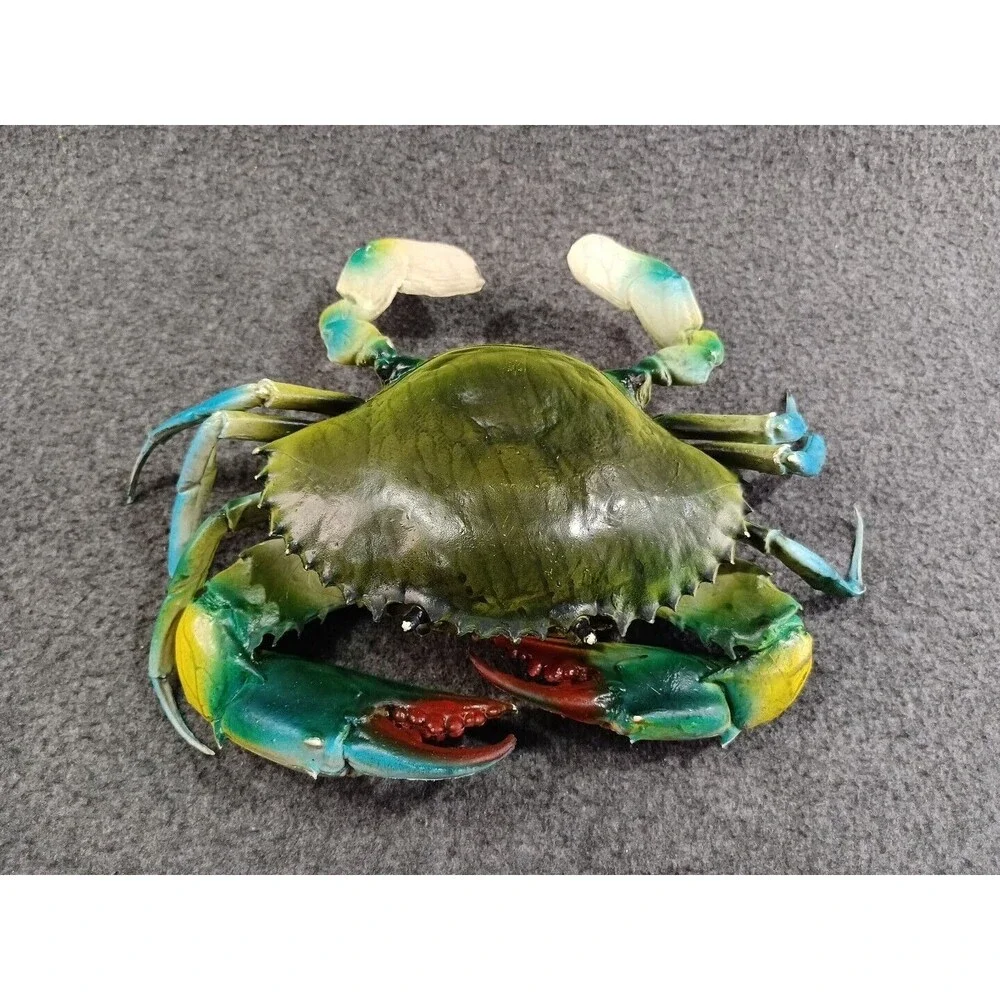 Blue Crap Figurine Realistic Detailed 8
